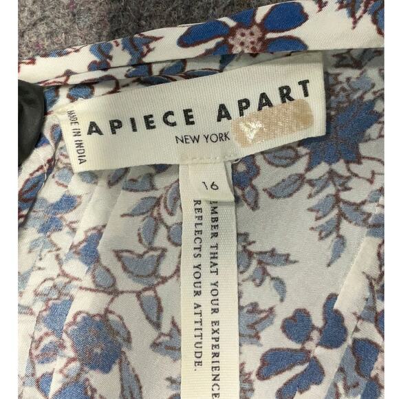 Apiece Apart Size 16 Long sleeve 100% silk blouse - Picture 6 of 8